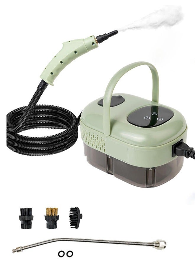 Joshberg Handheld Steam Cleaner, 2500W High Pressure Steamer for Cleaning, Portable Steam Cleaning Machine for Home With 3 Brushes, High-Temperature Steam Cleaner for Car, Kitchen, Furniture and Tile - Green - Image 1